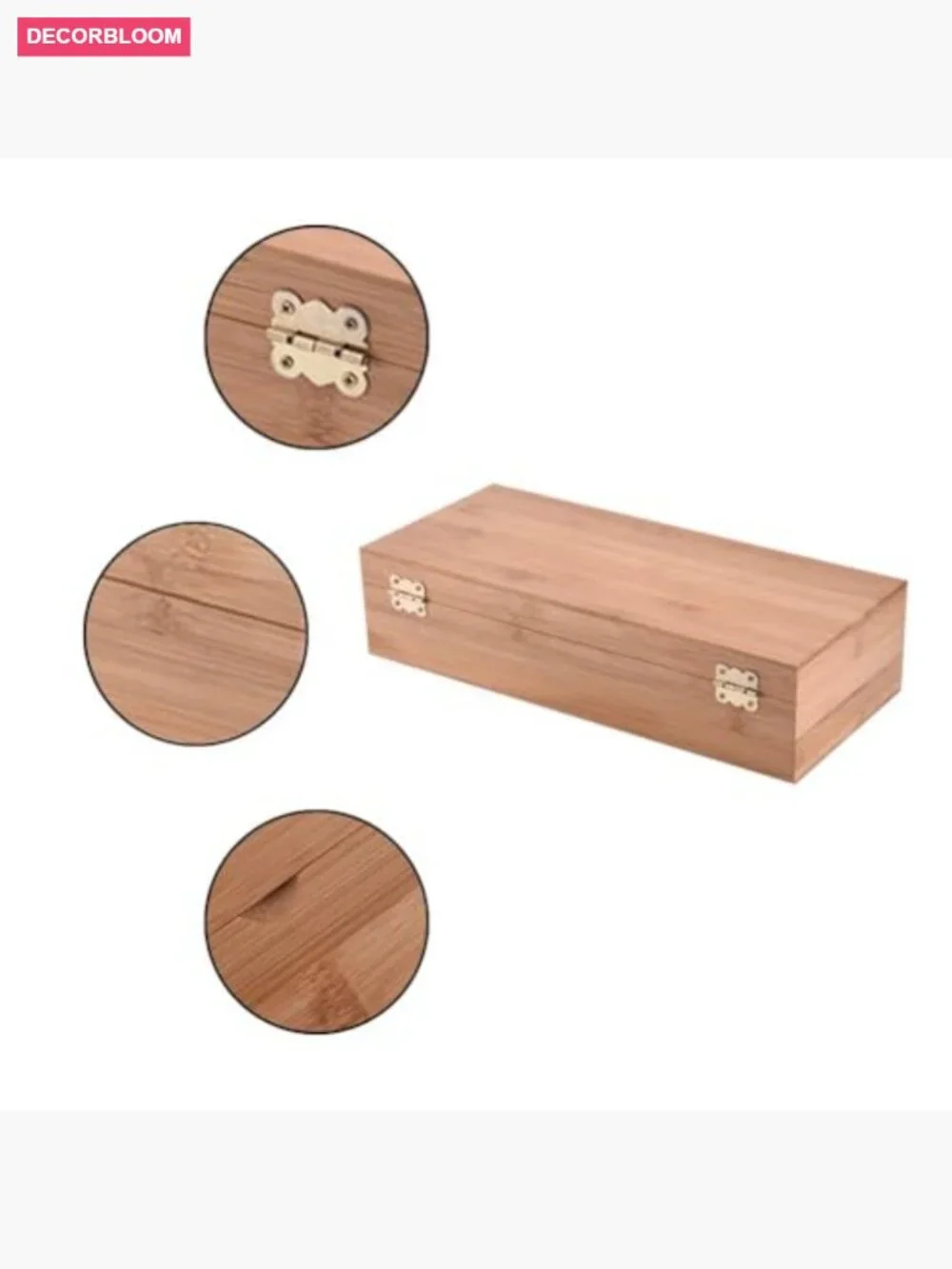 Essential Oil Wooden Storage Box Travel Case Holds 26 Bottles